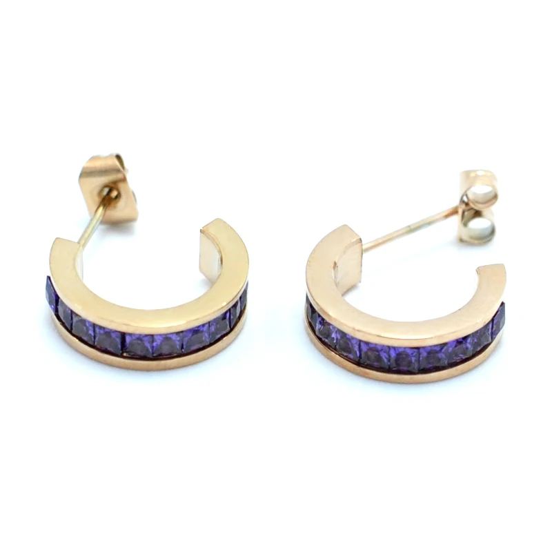 Очарование Boho Jewelry Нержавеющая сталь Личность Геометрия Кристаллические серьги