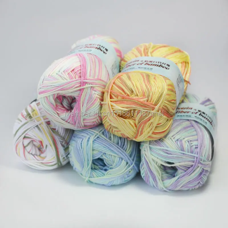 Бесплатная доставка 50 г/шар Бамбуковая молочная шелковая Модальная тонкая пряжа
