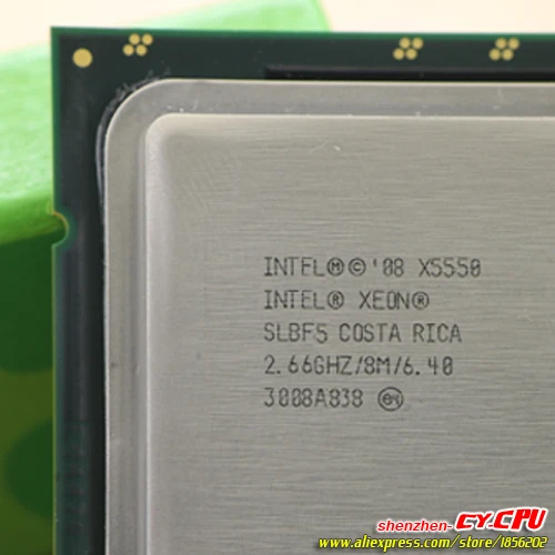Процессор Intel Xeon X5550 2 66 ГГц LGA1366 8 Мб кэш памяти L3 четырехъядерный серверный ЦПУ