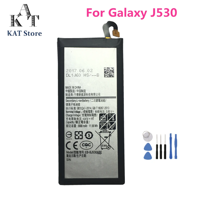 EB BJ530ABE 3000 мАч батарея для телефона Samsung Galaxy J5 Pro 2017 J530 Замена Высокое качество AAA +