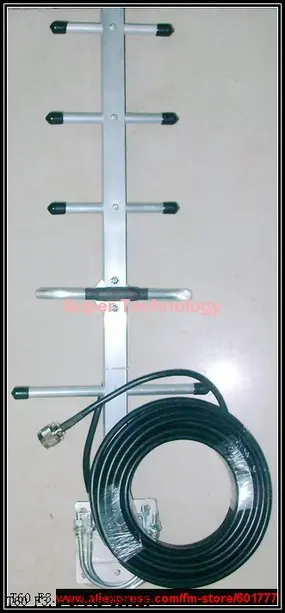 С кабелем 10 м 7dbi Антенна Yagi GSM CDMA 824 960 МГц усилитель антенны N разъем|booster antenna|gsm outdoor