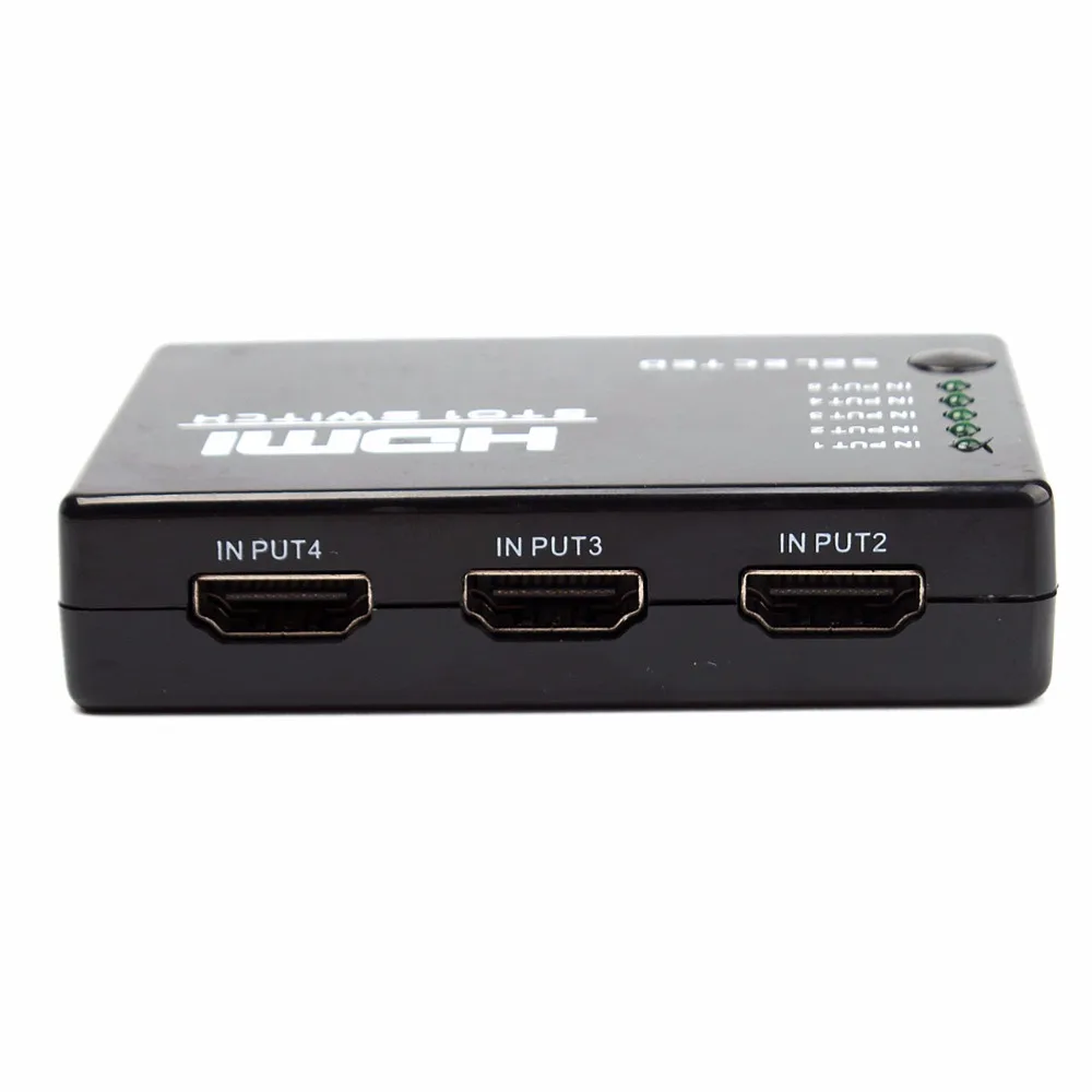 5 в 1 out портов Full HD Пульт дистанционного управления 1080P 3D HDMI переключатель