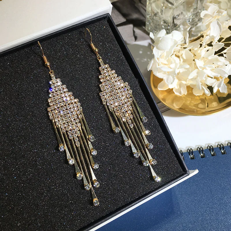 Серьги pendientes серьги для женщин украшение болтающееся золотые звезда Длинные