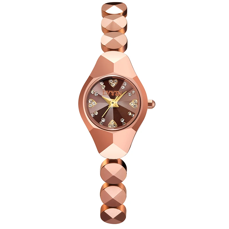 Rose gold Lvyin Роскошные брендовые керамические часы женские модные простые водонепроницаемые кварцевые часы женские элегантные деловые ЧАСЫ ЖЕНСКИЕ НАРЯДНЫЕ часы 6838 - Цвет: Rose gold