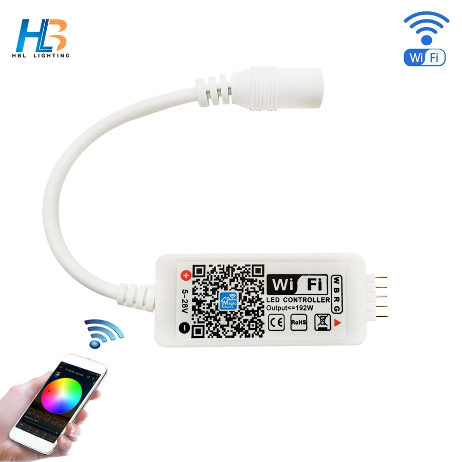 Wifi удаленный смартфон wifi управляемый контроллер RGBW Android IOS для RGBW RGBWW светодиодный свет полоса DC 12 V светодиодный Диодная лента