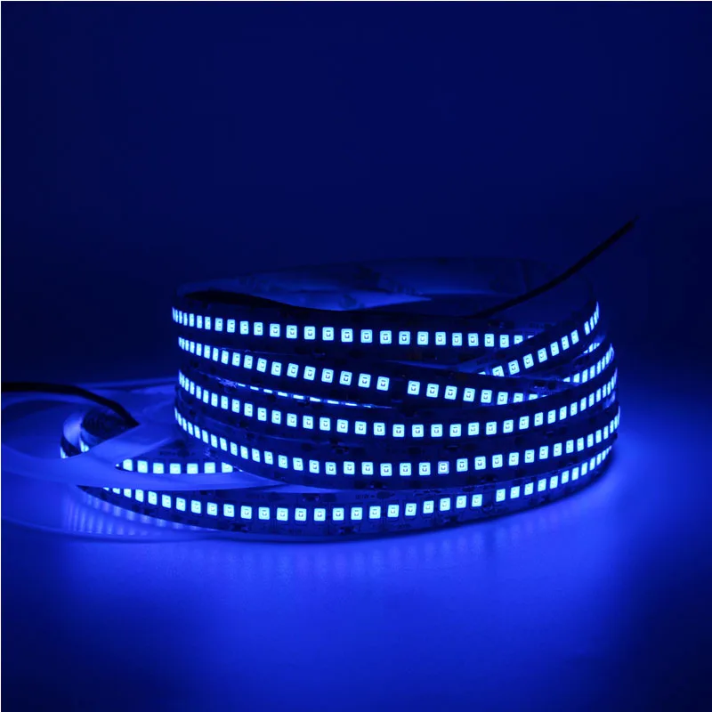 blue 5 м светодиодный светильник 2835 SMD 240 светодиодный/м 12 В IP20/IP65 Водонепроницаемый 234 светодиодный/м гибкий светодиодный светильник белый RGB оранжевый полосатый Канат - Испускаемый цвет: blue