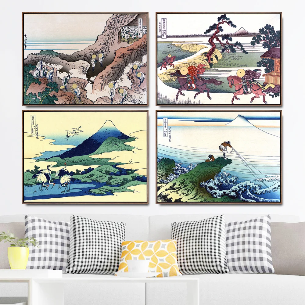 

Home Decoration Art Wall Pictures Fro Living Room Poster Print Canvas Paintings Japanese Katsushika Hokusai Mountain Sea wave