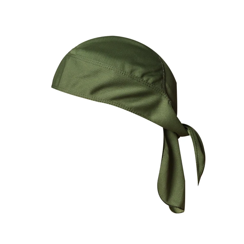 green color Велосипедная Кепка, быстросохнущая, чистый, велосипедная Кепка, головной шарф, летняя мужская бандана для бега, верховой езды, головной платок Ciclismo, Пиратская шапка, капюшон, повязка на голову - Цвет: green color