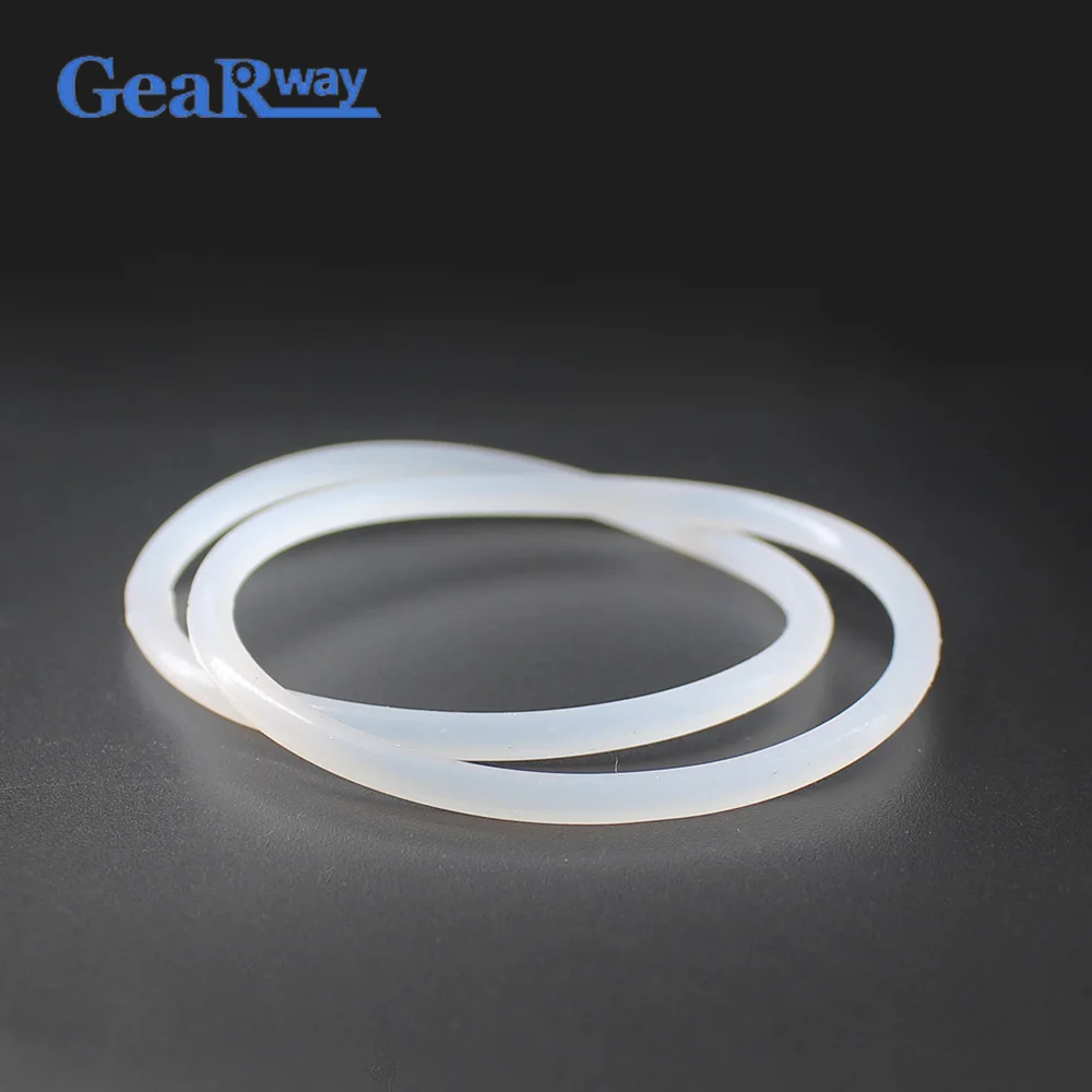 

Gearway Semitransparent Silicon O Ring Seal 3.5mm CS Food Grade O Ring Sealing Gasket 56/57/58/60/62/100mm OD VMQ O Ring Seal