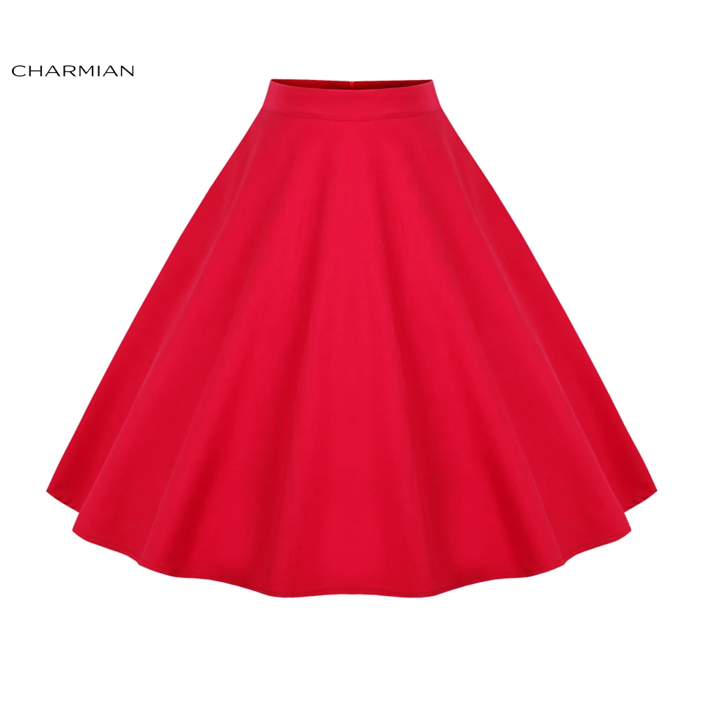 Женская винтажная юбка в горошек с высокой талией|retro skirt|skirt highchristmas skirt |