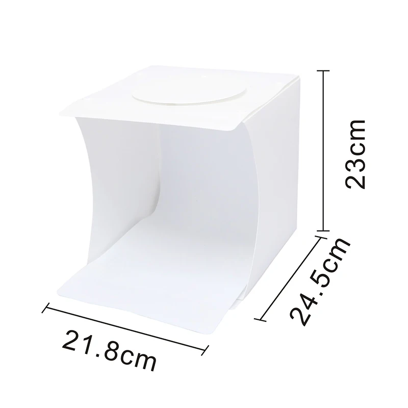 Folding Lightbox Photography Photo Studio Softbox 2 Panel LED Light Soft Box Background Kit box for DSLR Camera |