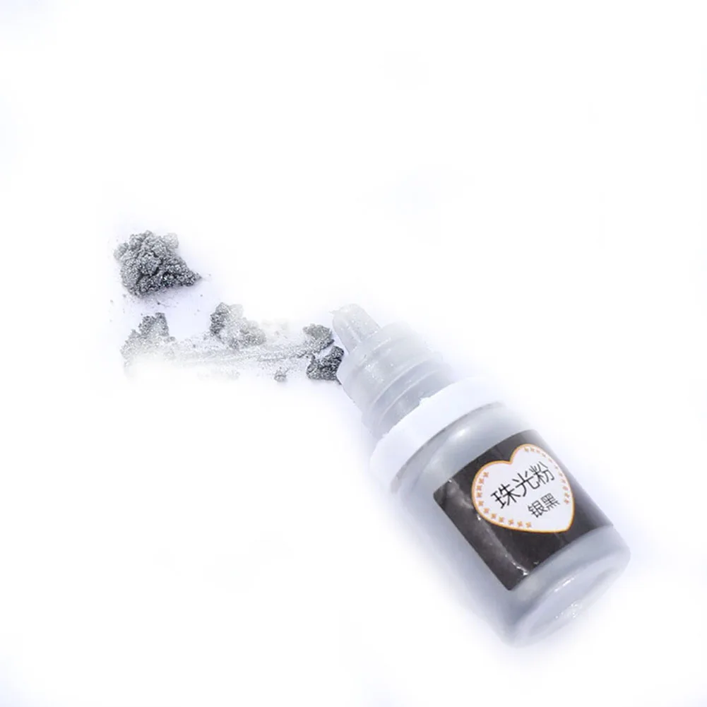 Silver gray Ремесла пигмент порошок перламутровая слюда УФ Смола эпоксидный порошок DIY ремесла аксессуары@ LS ST18 - Цвет: Silver gray