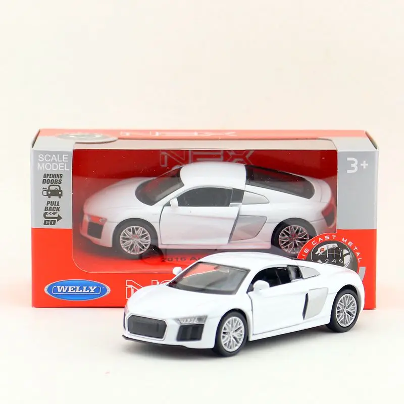Литая металлическая модель Welly масштаб 1:36 игрушечный автомобиль Audi R8 V10