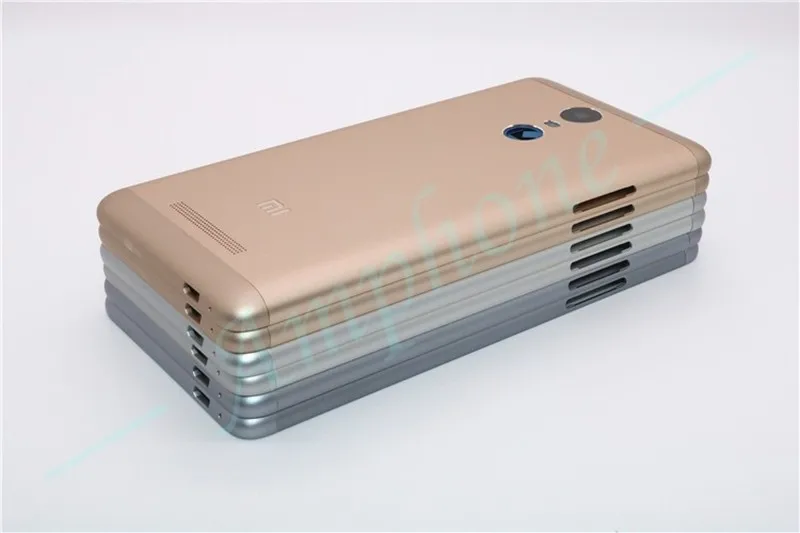 Для Xiaomi Redmi Note 3 запасные части Задняя крышка батареи корпус+ боковые кнопки+ камера вспышка Замена объектива