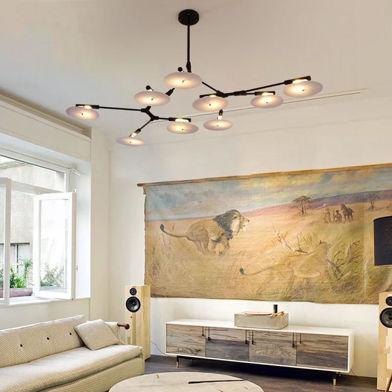 

Modern Branches Living Room Led Chandeliers Dining Room Pendant Lamp Indoor Bedroom Hanglamp Art Decoration Luminaire
