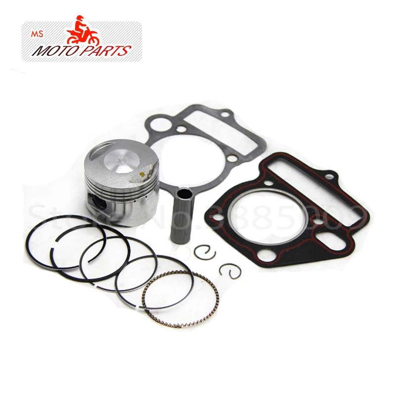 Lifan 125cc детали двигателя dirt bike pit Piston-Kit-Rings-Pin-Cylinder-Gasket-52-4MM-14MM-LF125 | Автомобили и