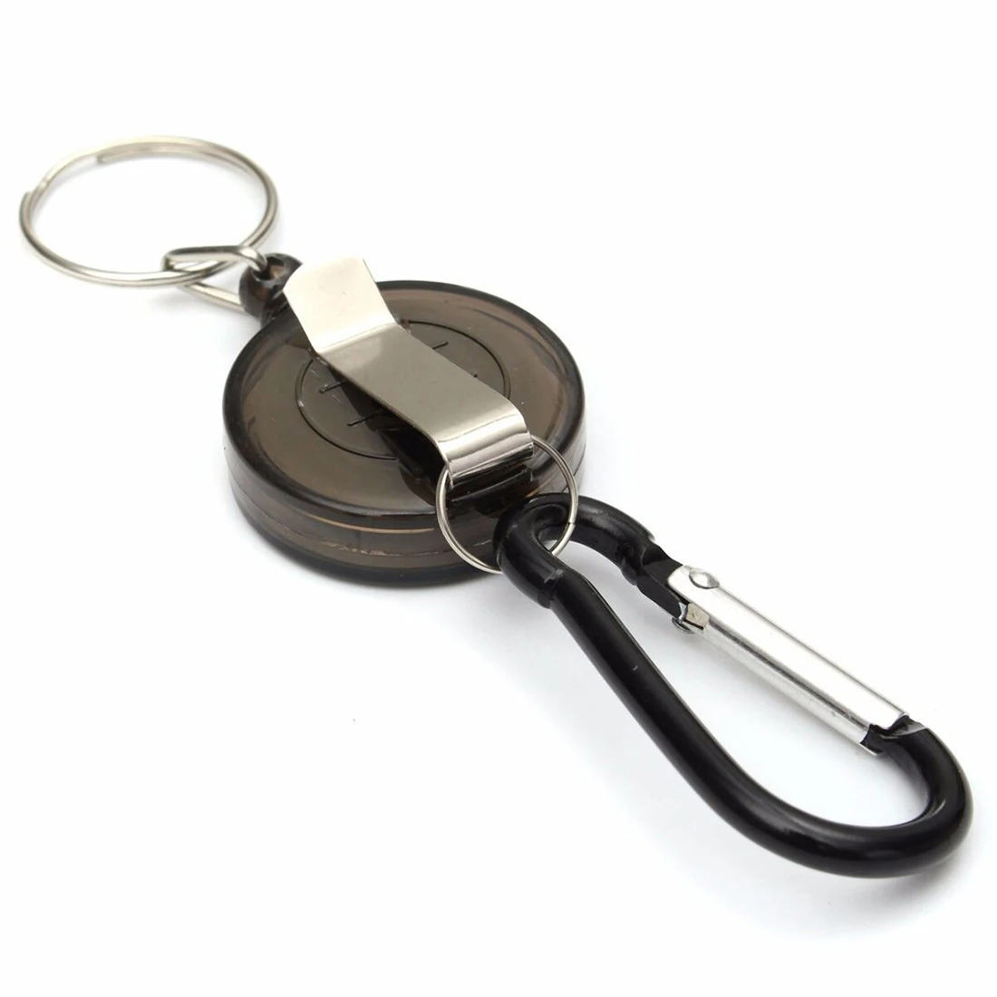 

camping equipment 1pcs multifunctional Multi Color Badge Spreader Carabiner Reel Strap Belt Clip Key Chain outdoor tools