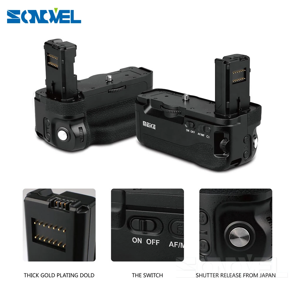 

MEIKE MK-A7II Pro Vertical Battery Grip Holder for SONY A7II / Sony A7RII with 2.4 G Wireless Remote Controller + 1x battery