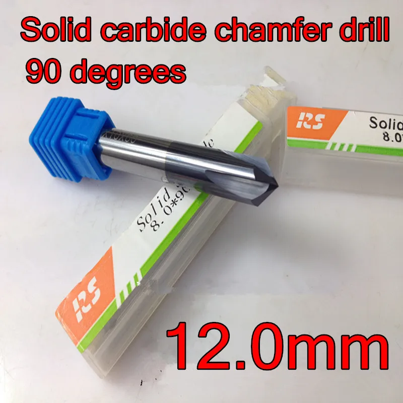 1 шт. сплошная карбидная фаска с 4 канавками 12 мм * 90 градусов 75 мм|cutter drill bit|drill