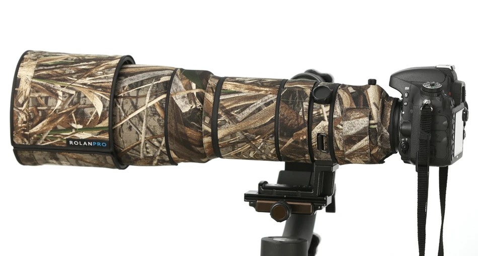 Линзы rolanpro ткань камуфляж пальто дождевик для Nikkor Nikon AF-S VR 200-400 мм f/4G ED VR объектив защитный рукав пистолеты чехол