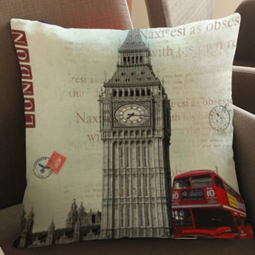 Винтажный постер карта Биг Бен Эйфелева башня Статуя Свободы Цветочная бабочка