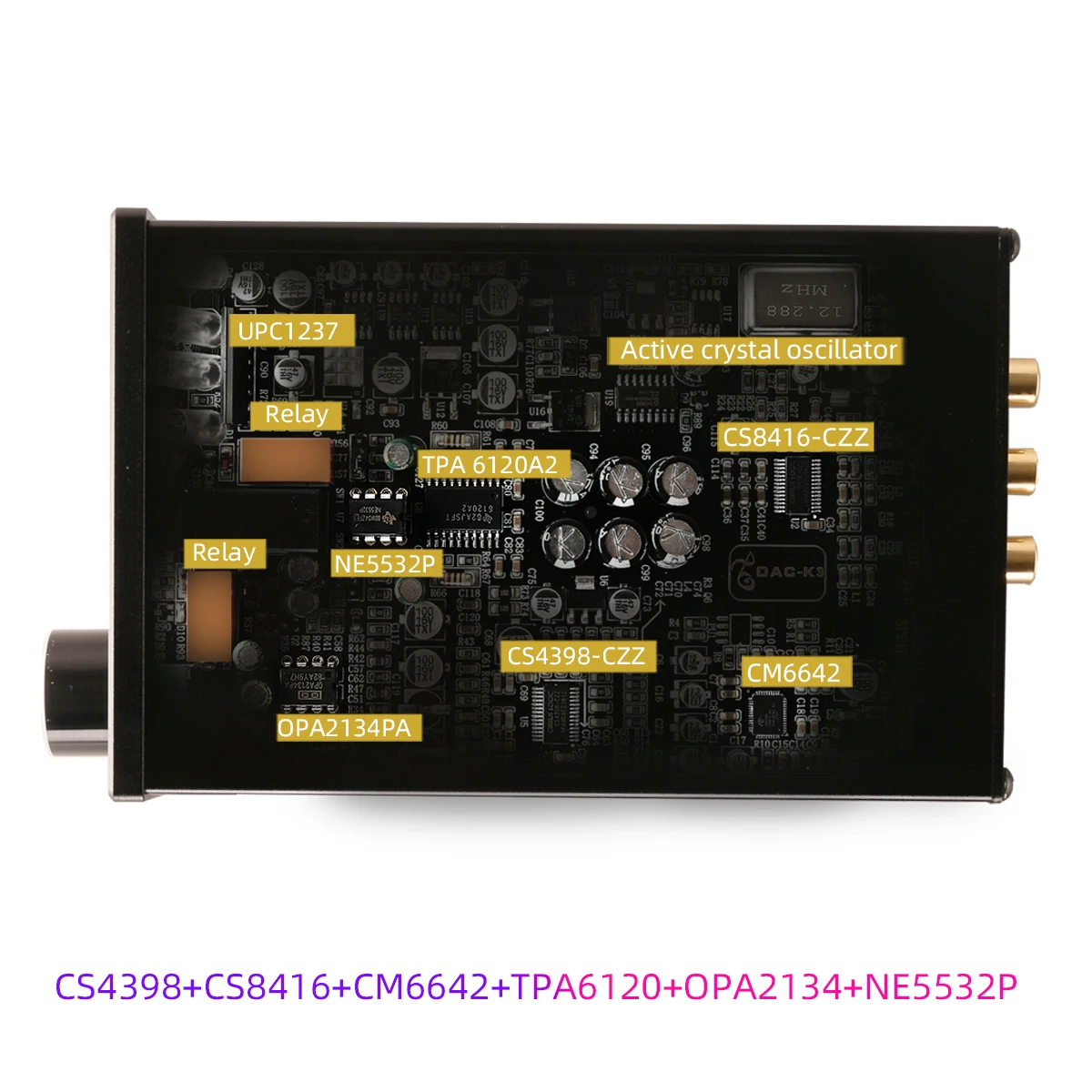 24 бит/192 кГц Мини HiFi цифровой аудио декодер ЦАП TPA6120 CS8416 USB/коаксиальный/оптический RCA/6,35 мм декодированный ЦАП для наушников