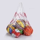 Новая спортивная Сетчатая Сумка для футбола, портативная баскетбольная сумка 10 мячей