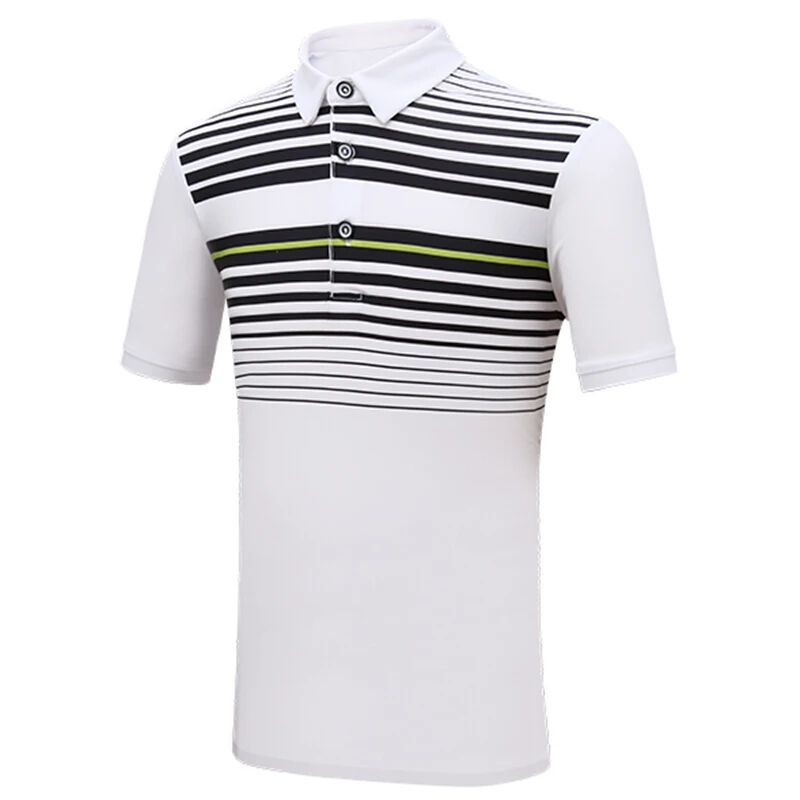 

New Childrens Golf Clothes Boys Short Sleeve T-Shirt Golf Sports Tops Summer Apparel 2019 Boy tshirt Stripe
