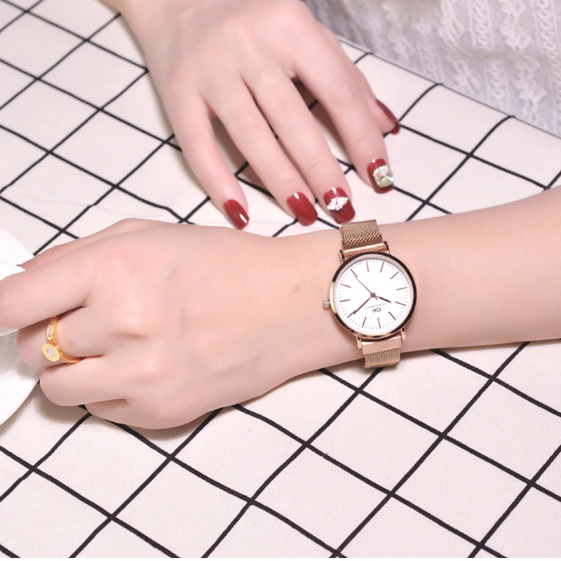 Часы наручные женские на магнитной застежке люксовые повседневные Модные