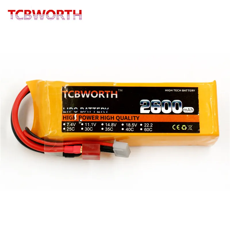 2S RC LiPo Аккумулятор 7 4 В 2600 мАч 35C 25C батареи для фотокартриджа перезаряжаемая
