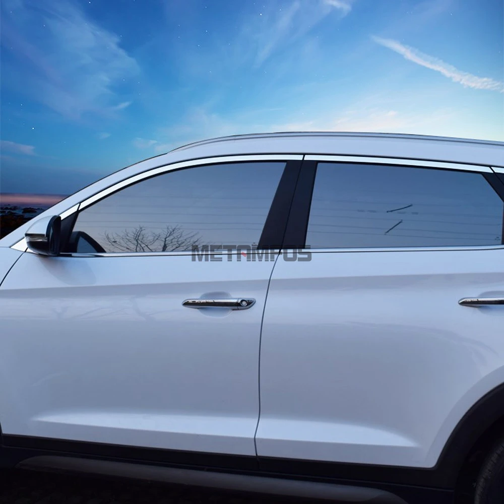 Для hyundai Tucson TL- внешние аксессуары АБС хромированная дверная ручка крышка защита молдинг отделка автомобиля Стайлинг
