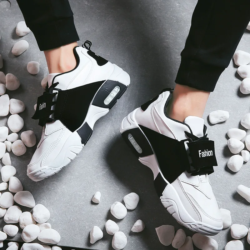 

Koovan Men Shoes 2023 new trend Autumn And Winter New Color Matching Shock Sneakers Fashion Running Casual Men's Shoes Thick