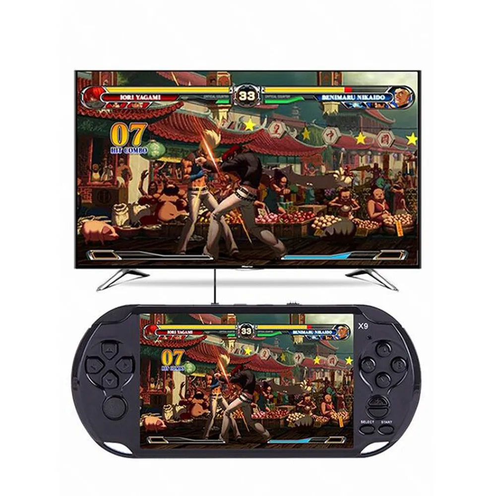 5 дюймов Портативный ручной игровая консоль для GBA NES игры MP4 плееры x9 с Камера ТВ