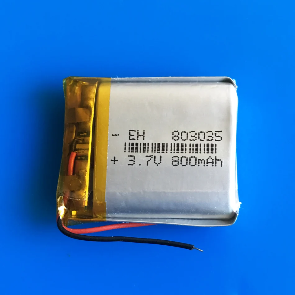 5 шт. 3 7 V 800mAh 803035 Lipo полимерная литиевая аккумуляторная батарея для MP3 GPS DVD bluetooth