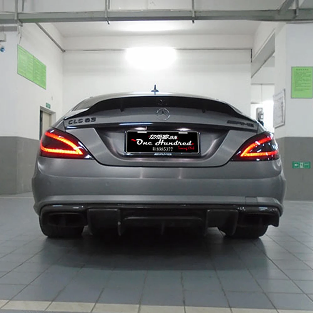 W218 AMG стиль Renntech FRP диффузор губа на задний бампер для Mearcedes Benz CLS350 CLS63 2011 2013|rear bumper