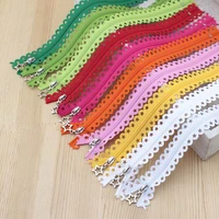 20 color mix 3 25cm length diy plastic nylon zipper lace zip for diy sewing accessories tailor craft bag sewing wedding dress