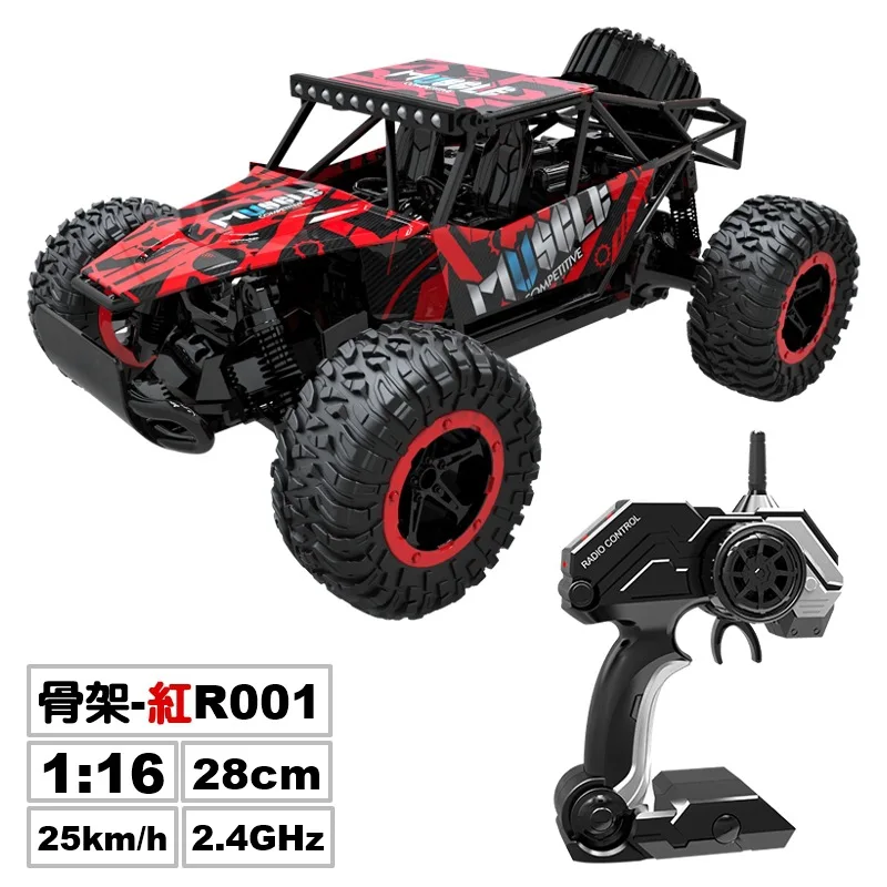 R001 Red 1:16 RC Автомобиль 2,4G электрический пульт дистанционного управления модель детский задний привод колеса гусеничный Bigfoot внедорожные автомобили наружные игрушки для мальчика подарок - Цвет: R001 Red