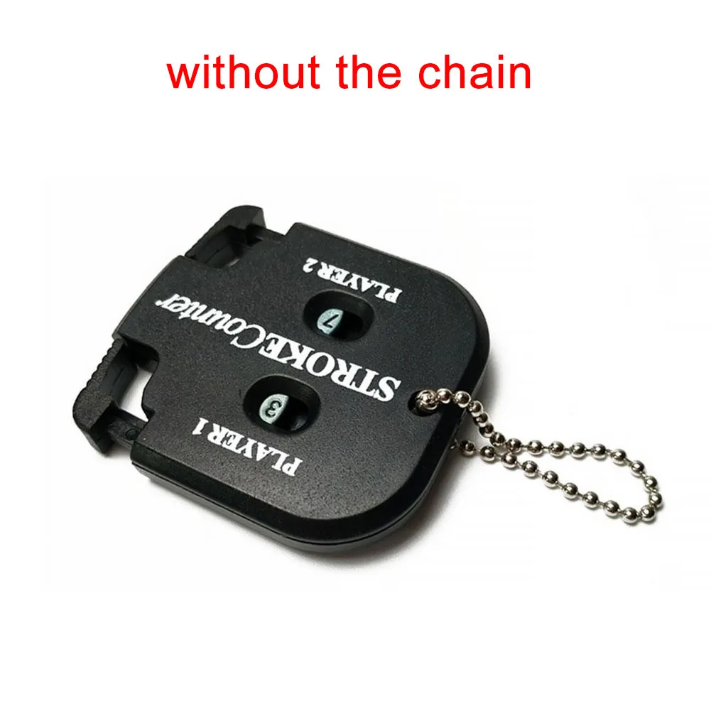 Новая двойная боковая счетная счетчик попадания в гольфе Shot Putt с цепочкой для