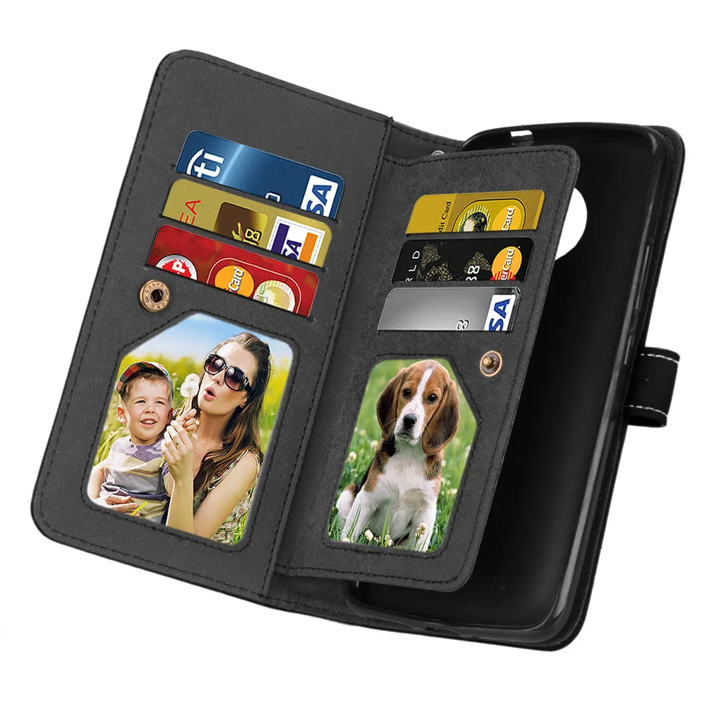 Магнитный флип-чехол для Motorola Moto X X3 X4 C M Z E3 E4 G4 G5 Play Plus 9 матовая винтажная PU кожаная