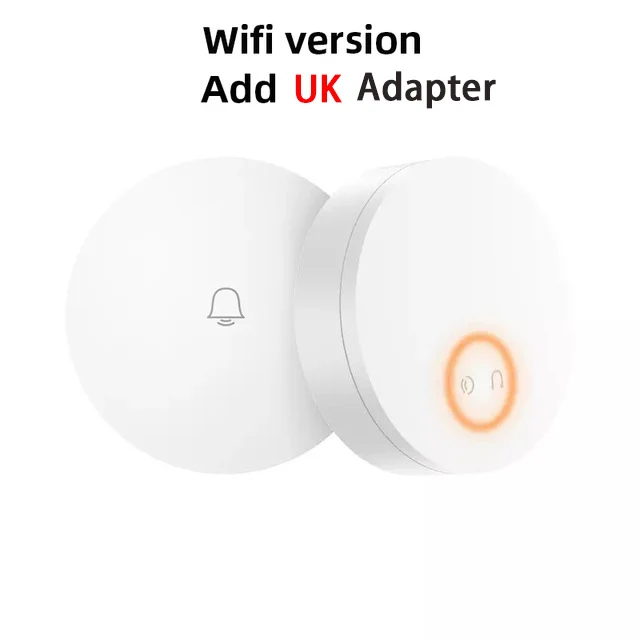 Wifi add UK Adapter Xiaomi Linptech беспроводной дверной звонок самогенерирующий умный дверной передатчик звонка функция памяти Wifi версия подключения Mijia APP - Цвет: Wifi add UK Adapter
