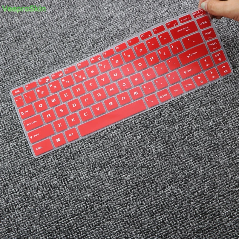 Силиконовая накладка на клавиатуру для ноутбука MSI GS65 GF63 P65 PS63 WS65 9TH station Creator Stealth 15