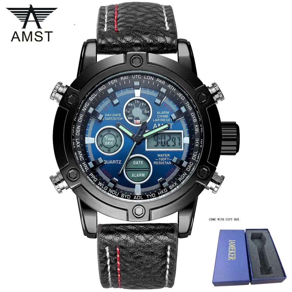 Мужские часы класса люкс мужские кожаные спортивные модные кварцевые