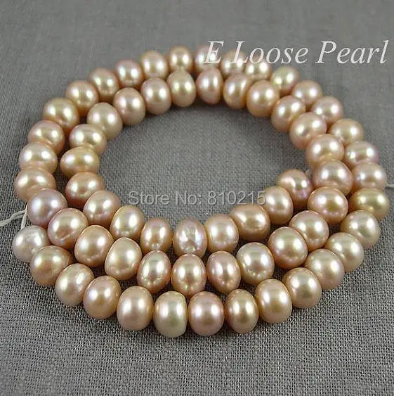 

Wedding Party Jewelry Button Shape Freshwater Pearl Potato Pale Pink Loose Beads 7.5-8.0mm 15 Inches Full Strand Free Shipping