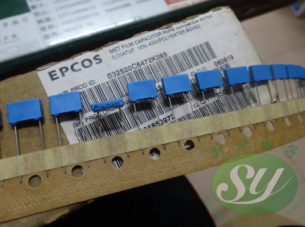 2018 горячая Распродажа 30 шт/50 шт в наборе EPCOS 0 0047 мкФ/400v 4.7nf 4700pf 4n7 472 8 мм Новый B32520C6472K