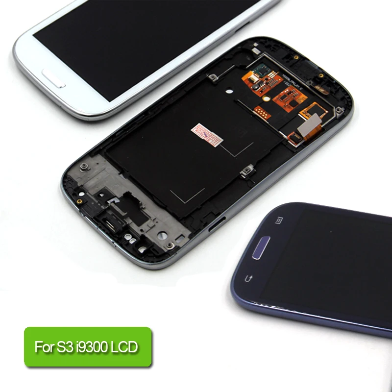 I9300 дисплей для samsung s3 i9300 ЖК рамка Дисплей Galaxy S3 экран дигитайзер сборка|Экраны