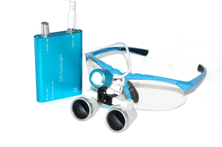 2018 популярная новинка синяя Стоматологическая хирургическая лампа 3.5X420mm