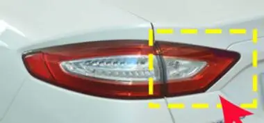 Высокое качество фонарь заднего хода свет лампы для Ford Mondeo MK5 13-15(высокая версия - Цвет: Inner Left