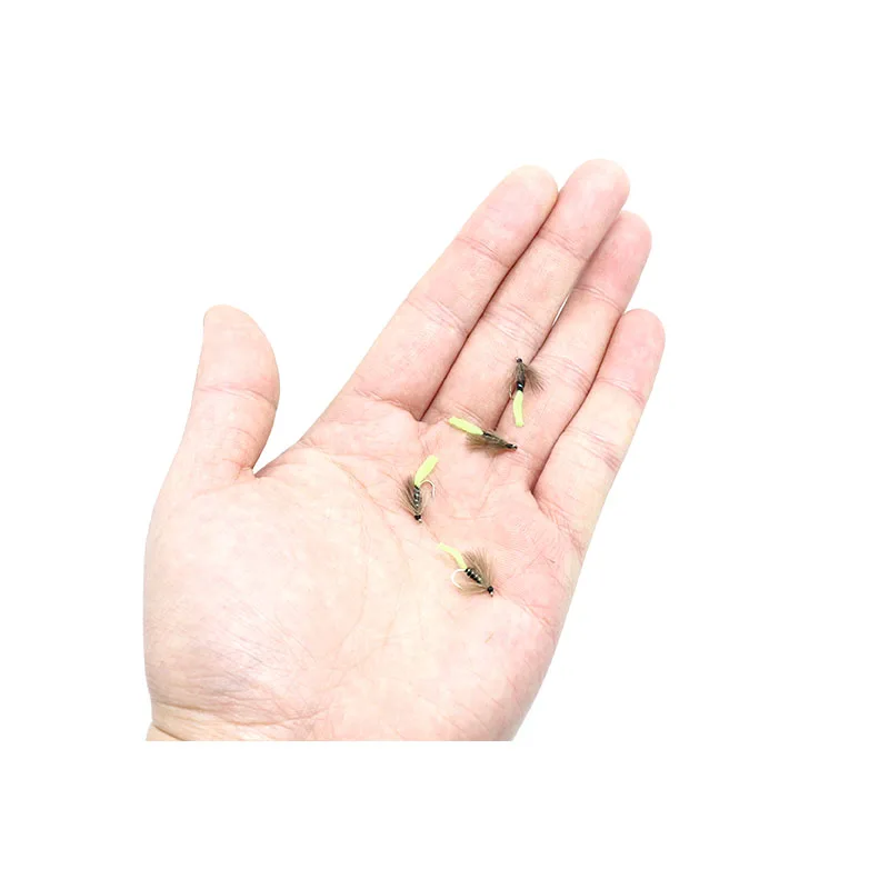 Королевская Sissi 2 варианта стилей 6 шт. 14 # CDC caddis nymphs мягкая коричная шкура hackle для