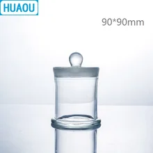HUAOU 90*90 мм образец банку с ручкой и притертой Стекло фиксаторы уход за кожей лица маска медицинская Формалин формальдегид Дисплей бутылка
