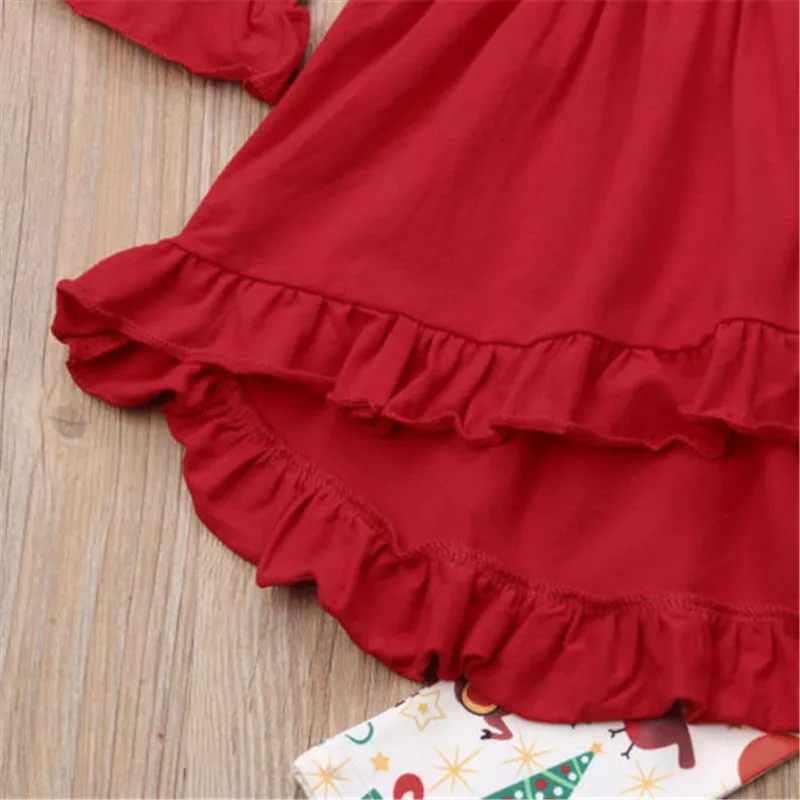 От 1 до 6 лет Детская Новогодняя одежда красное плиссированное мини-платье с
